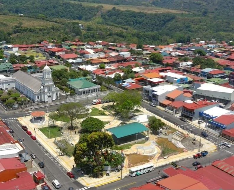 Vista aérea del cantón de Poás