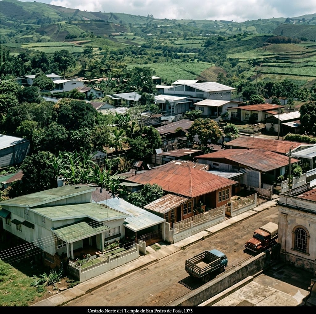 Costado Norte del Templo de San Pedro de Poás, 1975